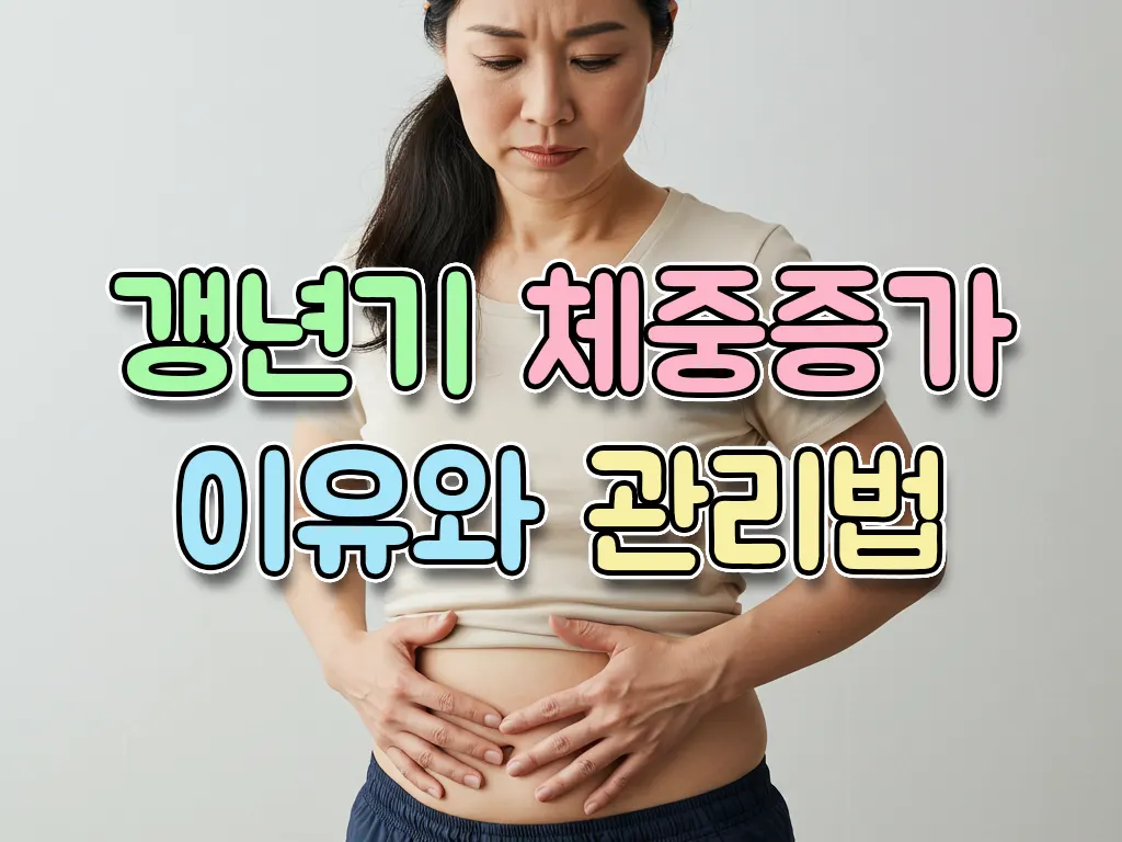 갱년기 체중증가 이유와 관리법