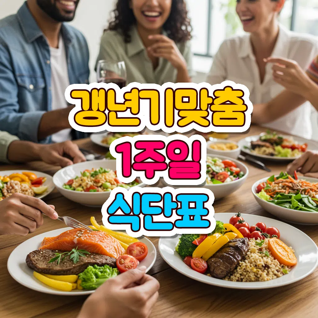 갱년기 맞춤 식단표